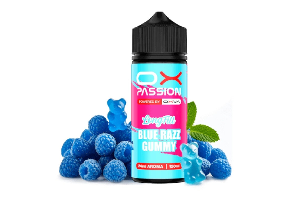 AROMA BLUE RAZZ GUMMY 24ML/120ML (LONGFILL) - OX PASSION