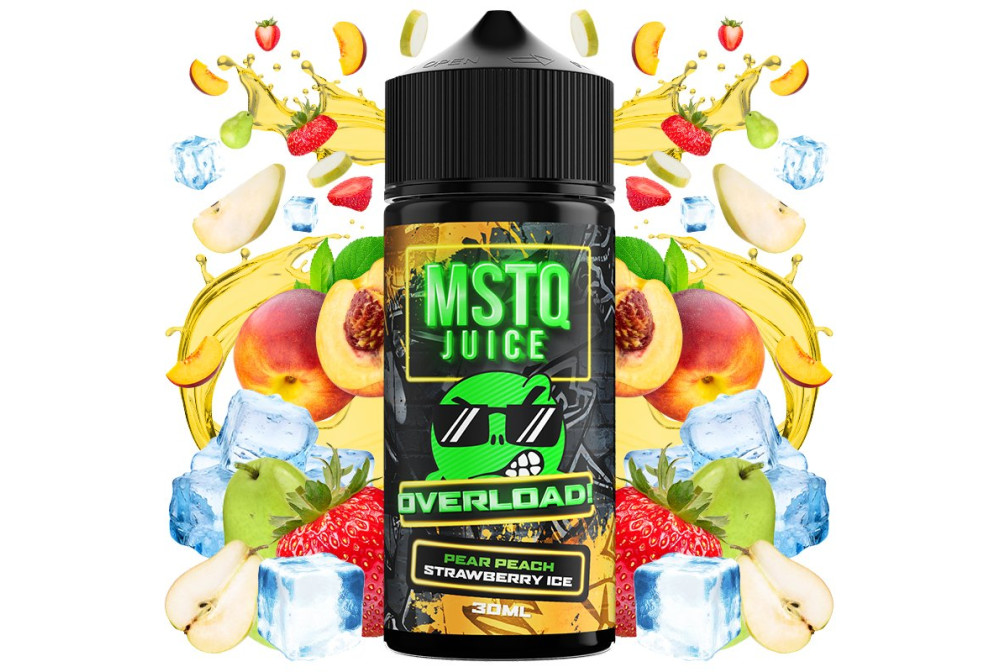 AROMA PEAR PEACH STRAWBERY ICE 30ML/120ML (LONGFILL) - MSTQ JUICE