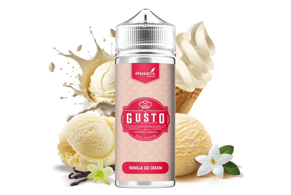 AROMA VANILLA ICE CREAM 20ML/120ML (LONGFILL) - OMERTA LIQUIDS AROMA VANILLA ICE CREAM 20ML/120ML (LONGFILL) - OMERTA LIQUIDS