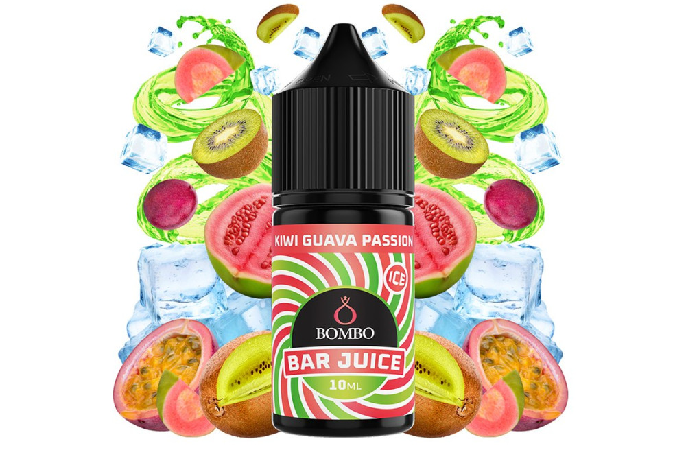 AROMA KIWI GUAVA PASSION 10ML/30ML (LONGFILL) - BOMBO BAR JUICE