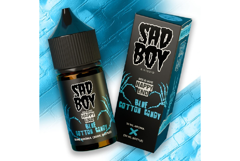 AROMA BLUE COTTON CANDY 10ML/30ML (LONGFILL) - SADBOY