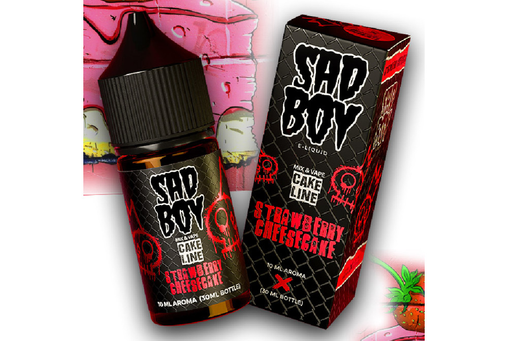 AROMA STRAWBERRY CHEESECAKE 10ML/30ML (LONGFILL) - SADBOY AROMA STRAWBERRY CHEESECAKE 10ML/30ML (LONGFILL) - SADBOY