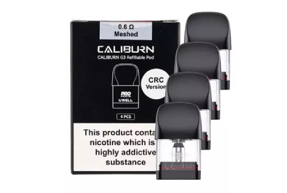 CARTUCHOS POD CALIBURN G3 0.60HM (PACK 4) - UWELL