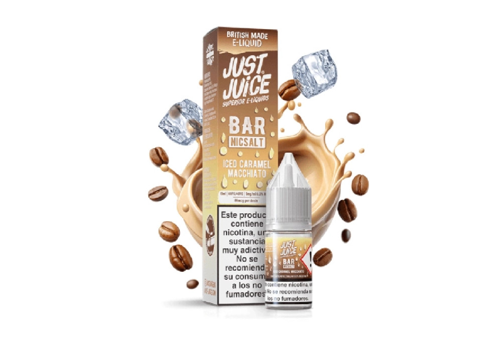 ICED CARAMEL MACCHIATO 20MG 10ML SALT - JUST JUICE BAR