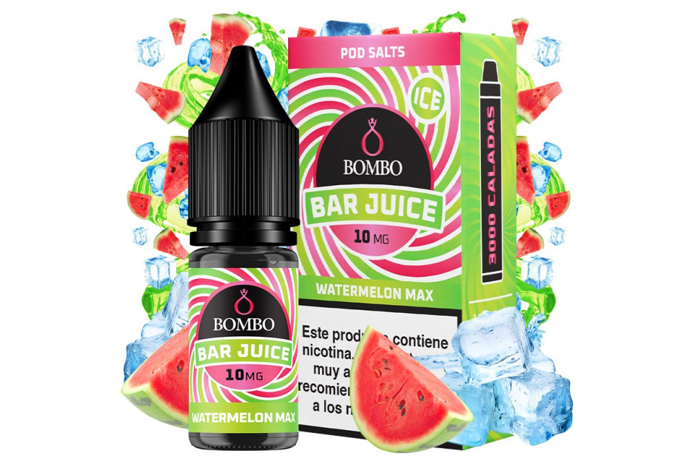 WATERMELON MAX 10MG 10ML SALT - BOMBO BAR JUICE