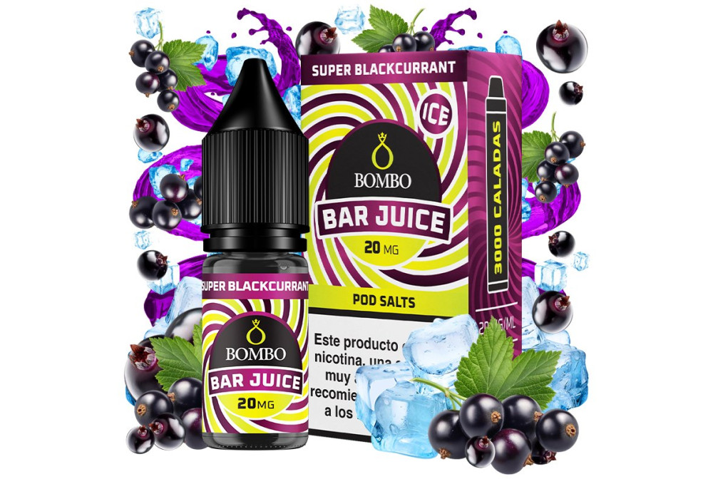 SUPER BLACKCURRANT 20MG 10ML SALT - BOMBO BAR JUICE SUPER BLACKCURRANT 20MG 10ML SALT - BOMBO BAR JUICE