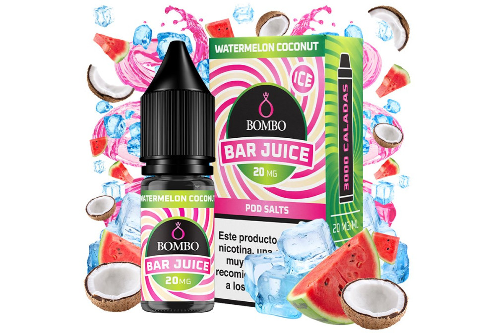 WATERMELON COCONUT 20MG 10ML SALT - BOMBO BAR JUICE
