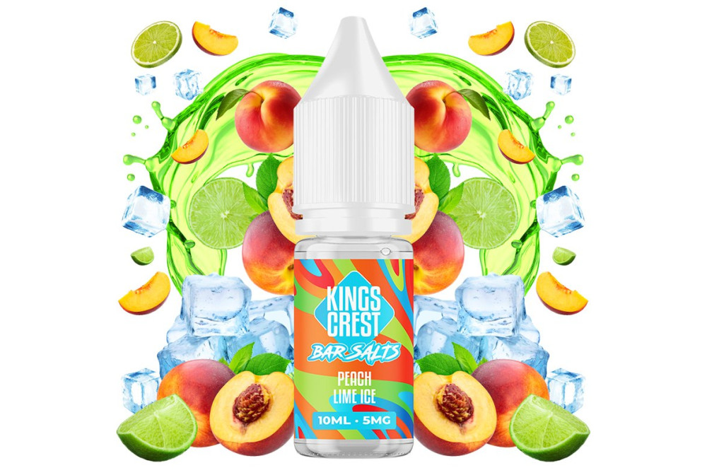 PEACH LIME ICE 20MG 10ML SALT - KINGS CREST BAR PEACH LIME ICE 20MG 10ML SALT - KINGS CREST BAR